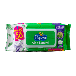 Pequeñin Pañitos Flat Pack Aloe X 40U