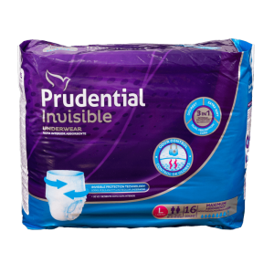Prudential Invisible Pañal G X 16U
