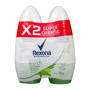 Rexona Desod Bamboo Roll-On X 50Ml X 2