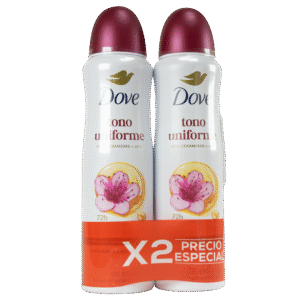 Dove Desod D Aclarant Spray X 150Ml X 2