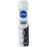 Nivea Desod Black White Invisible Mujer Spray X 150Ml
