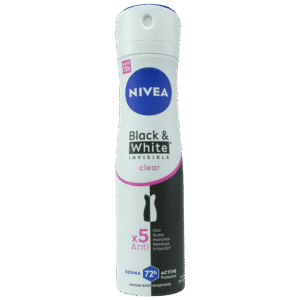 Nivea Desod Black White Invisible Mujer Spray X 150Ml