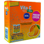 Mk Vita C+Zinc Naranja Tab Eferv Tripack