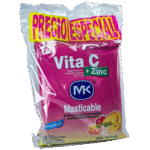 Mk Vita C+Zinc Tutti Fruti Tab Masticable P2Ll3