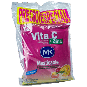 Mk Vita C+Zinc Tutti Fruti Tab Masticable P2Ll3