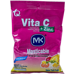 Mk Vita C+Zinc Tutti Frutti Tab Masticable X 12
