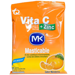 Mk Vita C+Zinc Mandarina Tab Masticable X 12